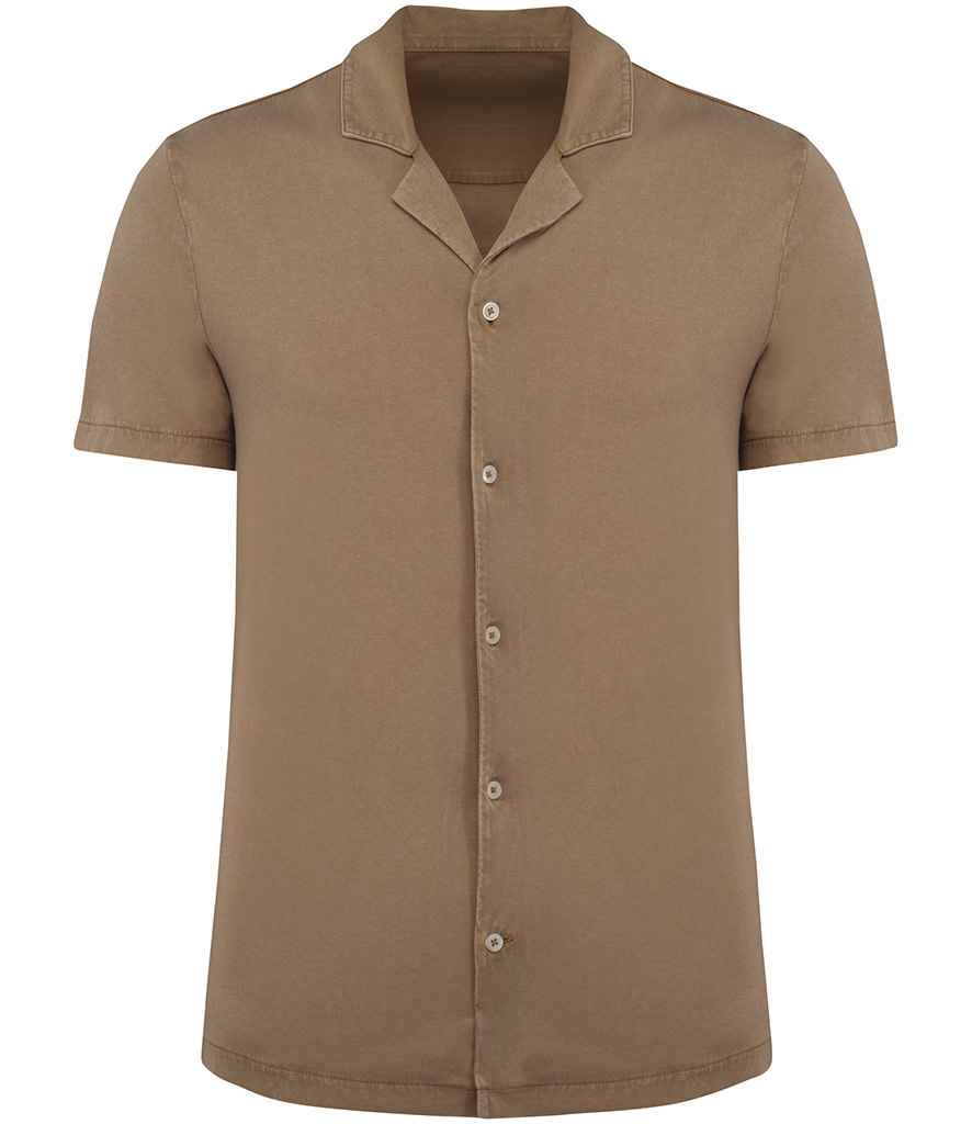 Spasso Jersey Short Sleeve Bowling Collar Shirt SP522