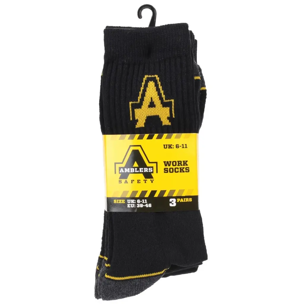 Amblers Heavy Duty Work Socks 3 pack 23852