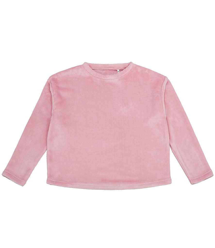 Brand Lab Ladies Plush Fleece Crew Neck Sweatshirt BH210