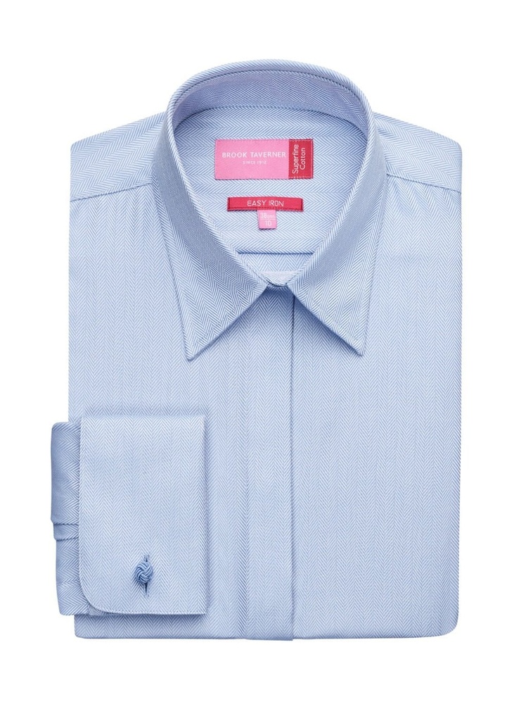 Brook Taverner Villeta Blouse Cotton Herringbone BT2247