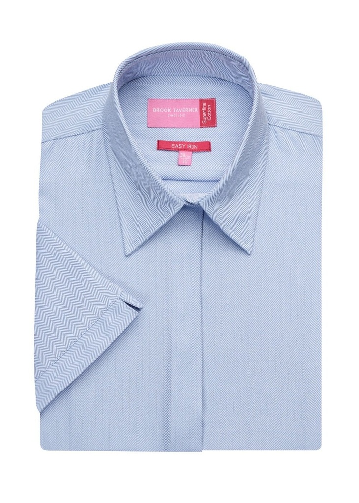 Brook Taverner Ozzero Blouse Cotton Herringbone BT2249