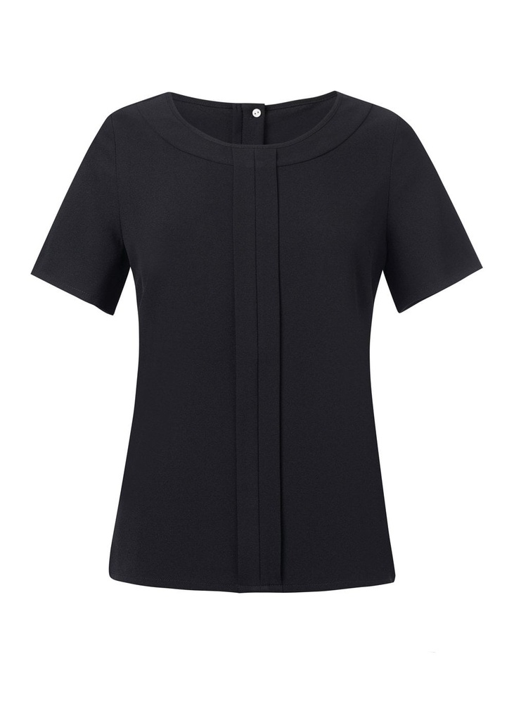 Brook Taverner Verona Short Sleeve Crepe Blouse BT2280