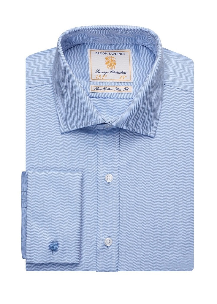 Brook Taverner Prato Double Cuff Slim Fit BT7720