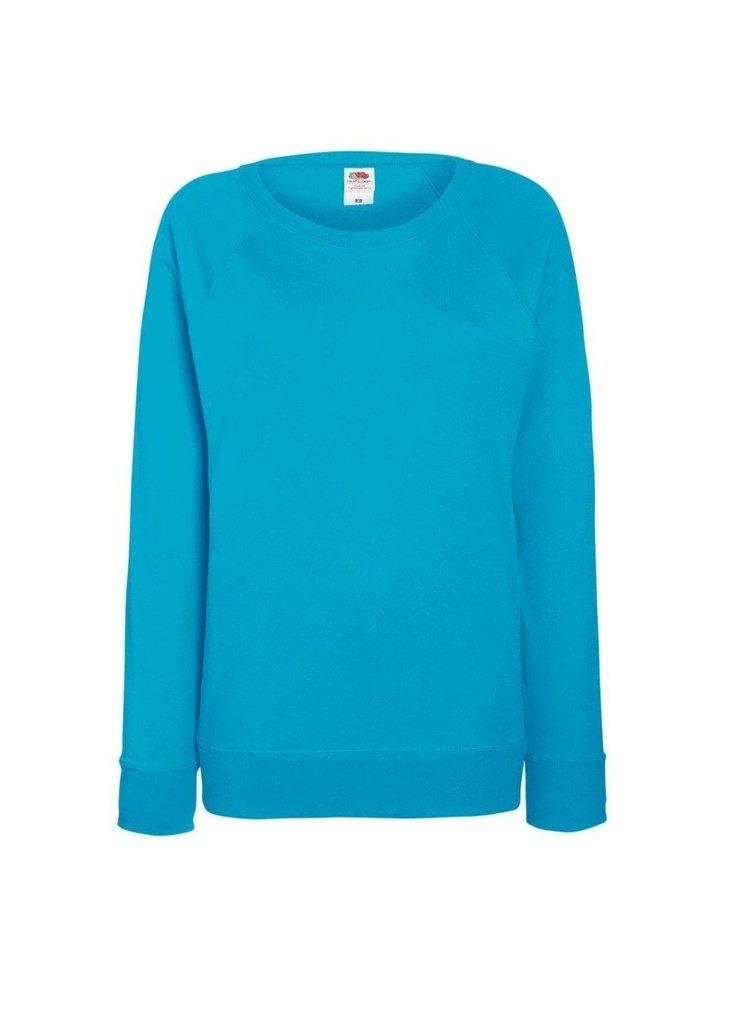 Fruit Of The Loom Womens Lightweight Raglan Sweatshirt 62146
