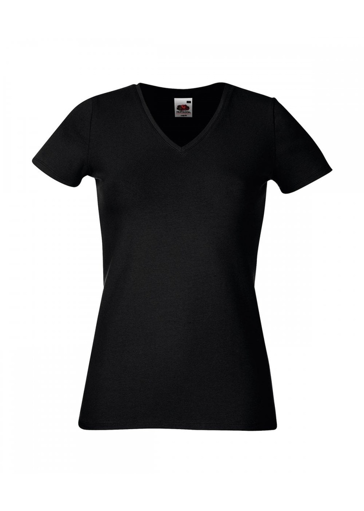 Fruit Of The Loom Lady Fit V Neck Tee 61382