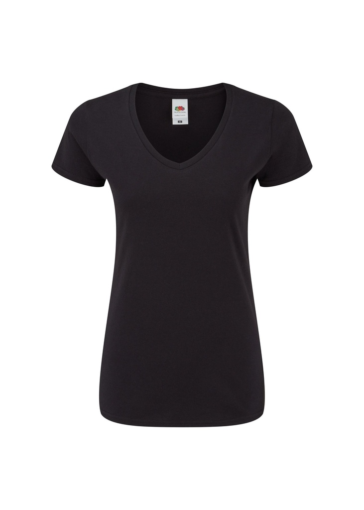 Fruit Of The Loom Ladies 150 V-Neck T-Shirt 61444