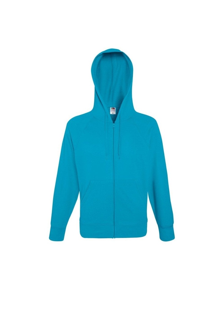 Fruit Of The Loom Lightweight Hooded Sweatshirt Jacket 62144