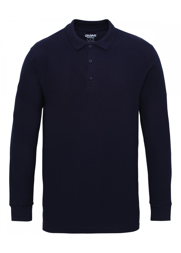 Gildan Premium CottonÂ® Long Sleeve Double Pique Polo 85900
