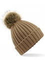 Beechfield Fur Pop Pom Chunky Beanie B412