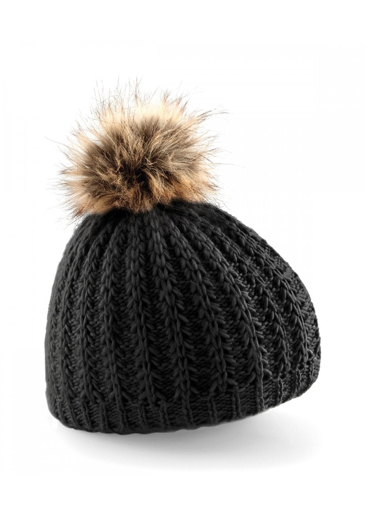 Beechfield Faux Fur Pom Pom Beanie B416