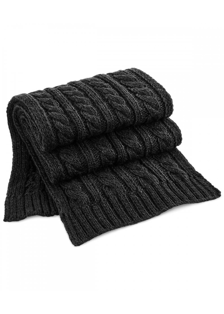 Beechfield Cable Knit Melange Scarf B499