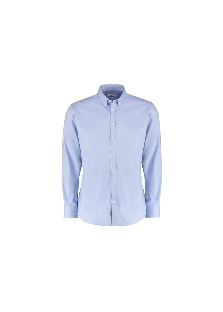 Kustom Kit Slim Fit Stretch Long Sleeve Oxford Shirt KK182