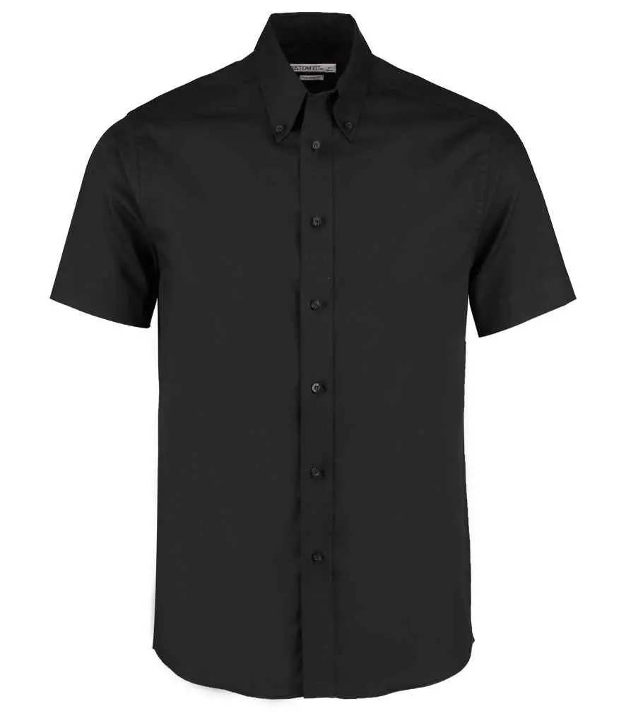 Kustom Kit Premium Short Sleeve Tailored Oxford Shirt KK187