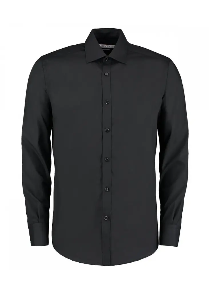 Kustom Kit Slim Fit Long Sleeve Business Shirt KK192