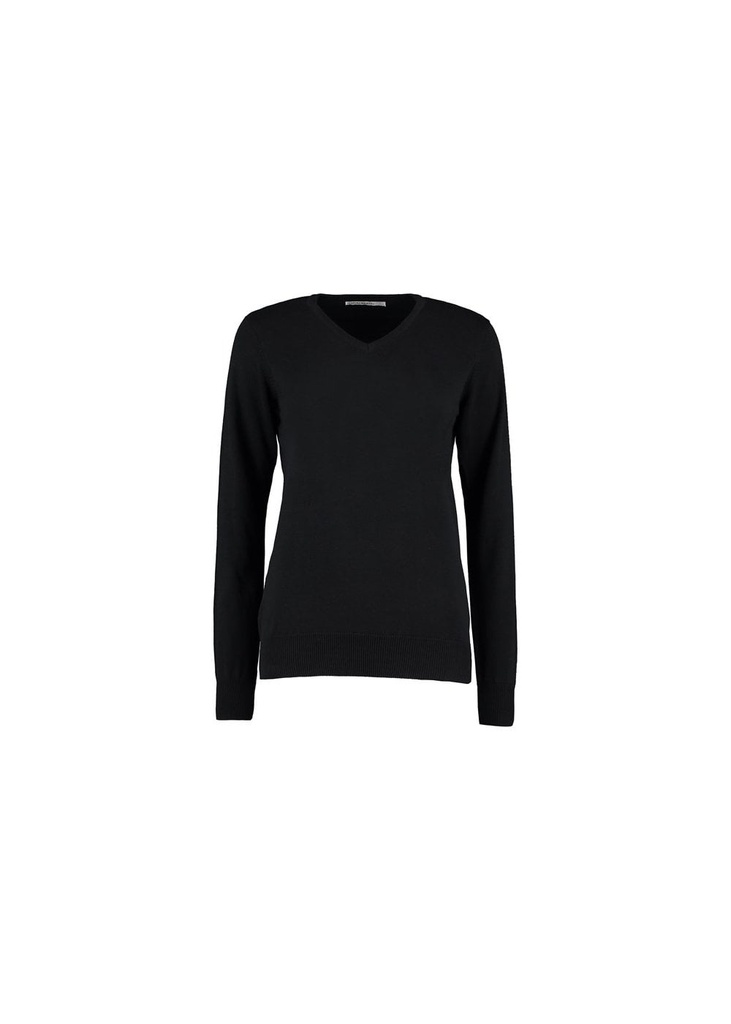 Kustom Kit Ladies Arundel Long Sleeve V-Neck Sweater KK353