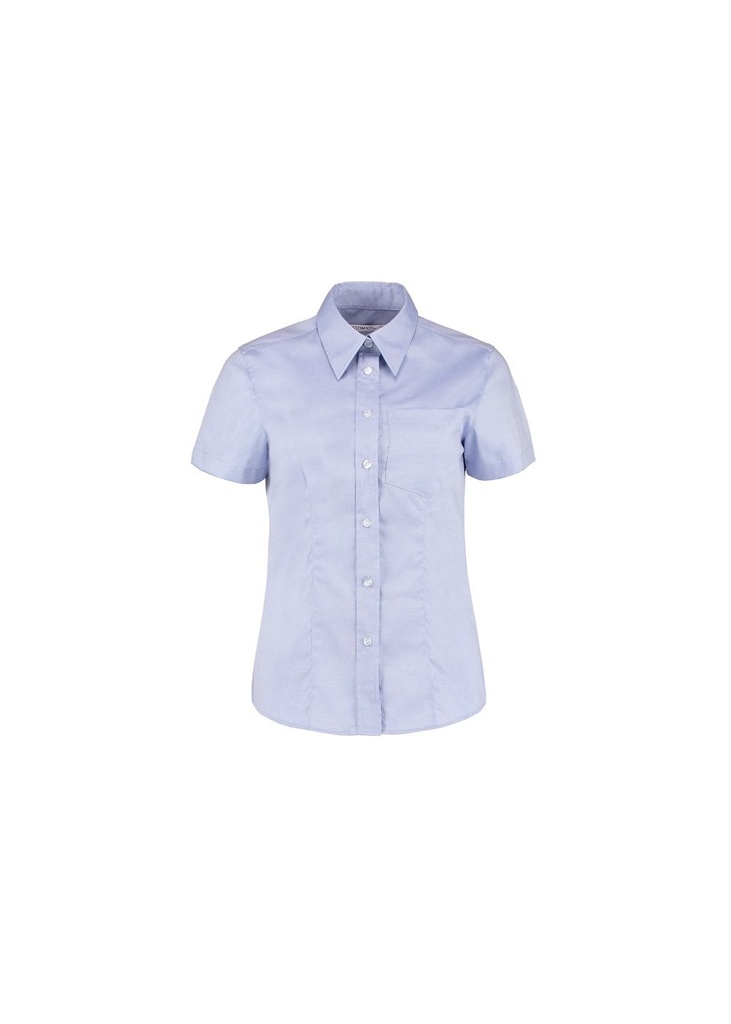 Kustom Kit Ladies Premium Short Sleeve Tailored Oxford Shirt KK719