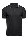 Tee Jays Mens Luxury Stripe Stretch Polo TJ1407