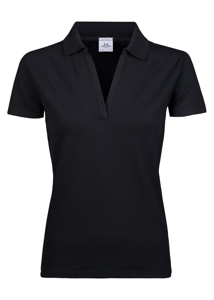 Tee Jays Womens Luxury Stretch V-Neck Polo TJ1409