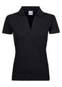Tee Jays Womens Luxury Stretch V-Neck Polo TJ1409