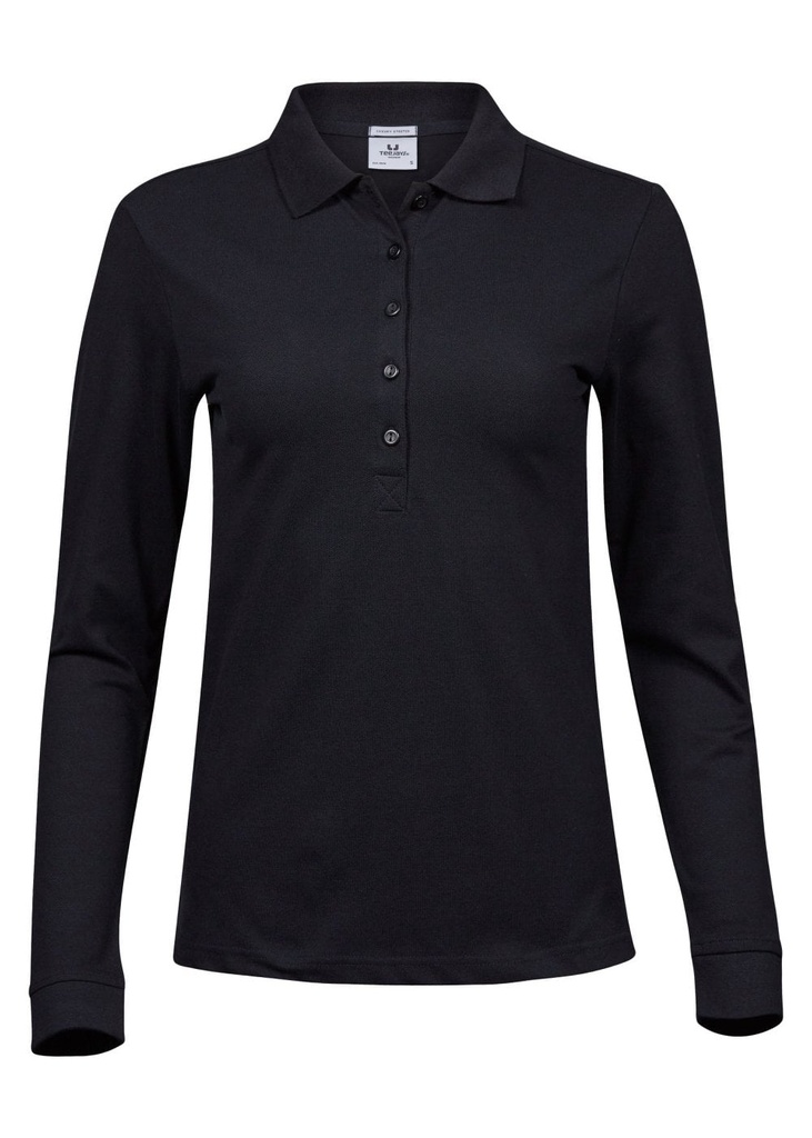 Tee Jays Ladies Luxury Stretch Long Sleeve Polo TJ146
