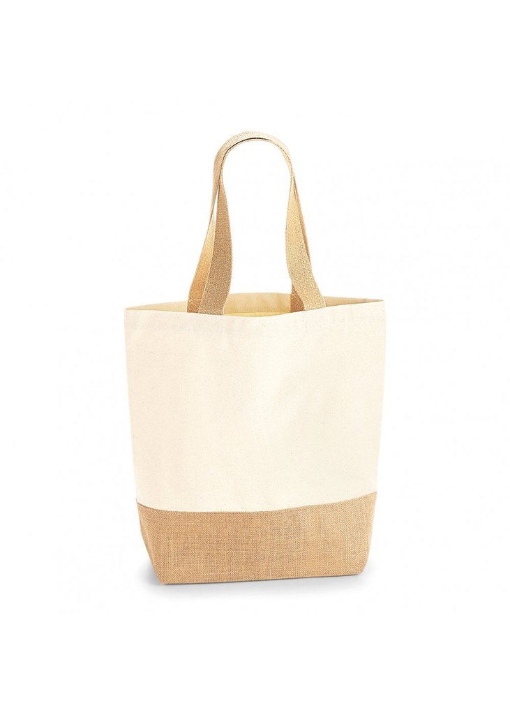 Westford Mill Jute Base Canvas Shopper W450