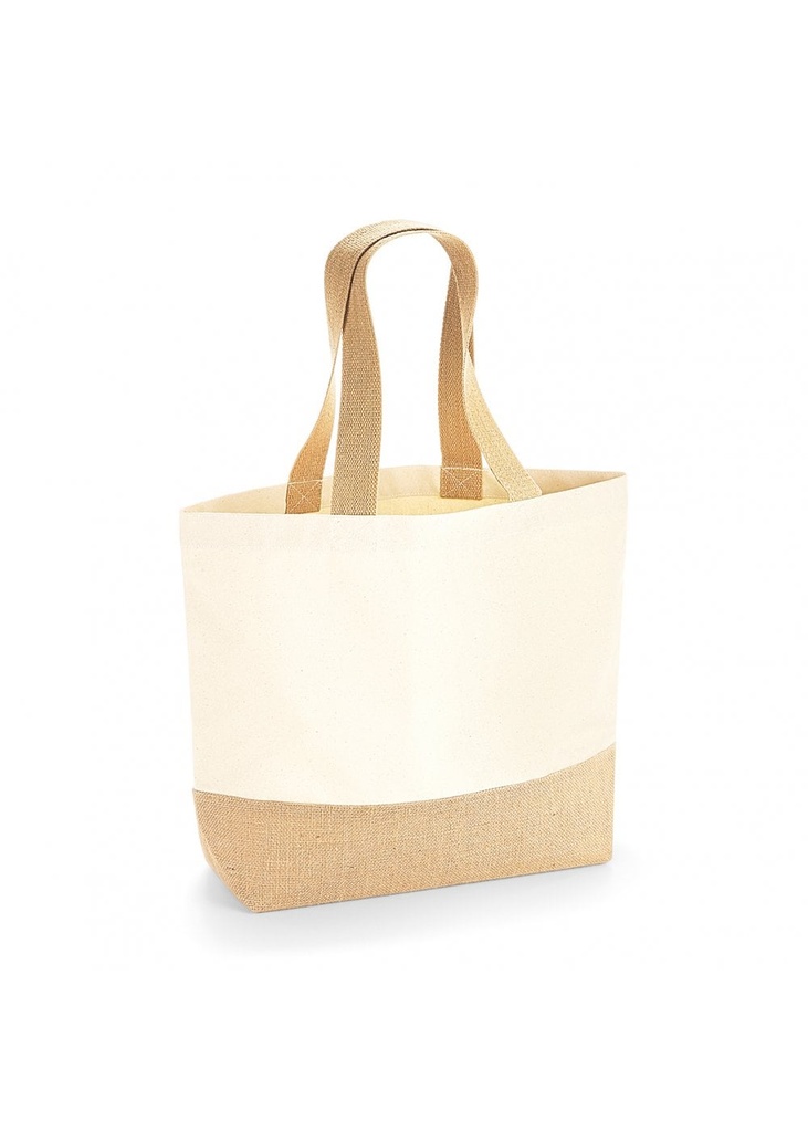 Westford Mill Jute Base Canvas Tote W451