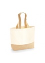 Westford Mill Jute Base Canvas Tote W451