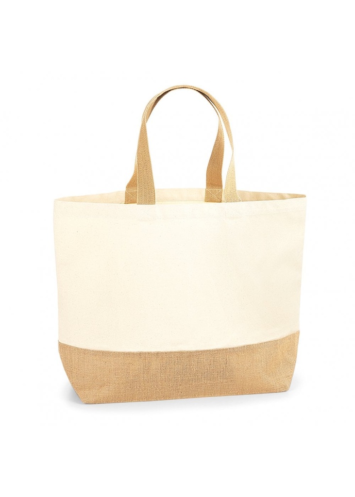 Westford Mill Jute Base Canvas Tote XL W452