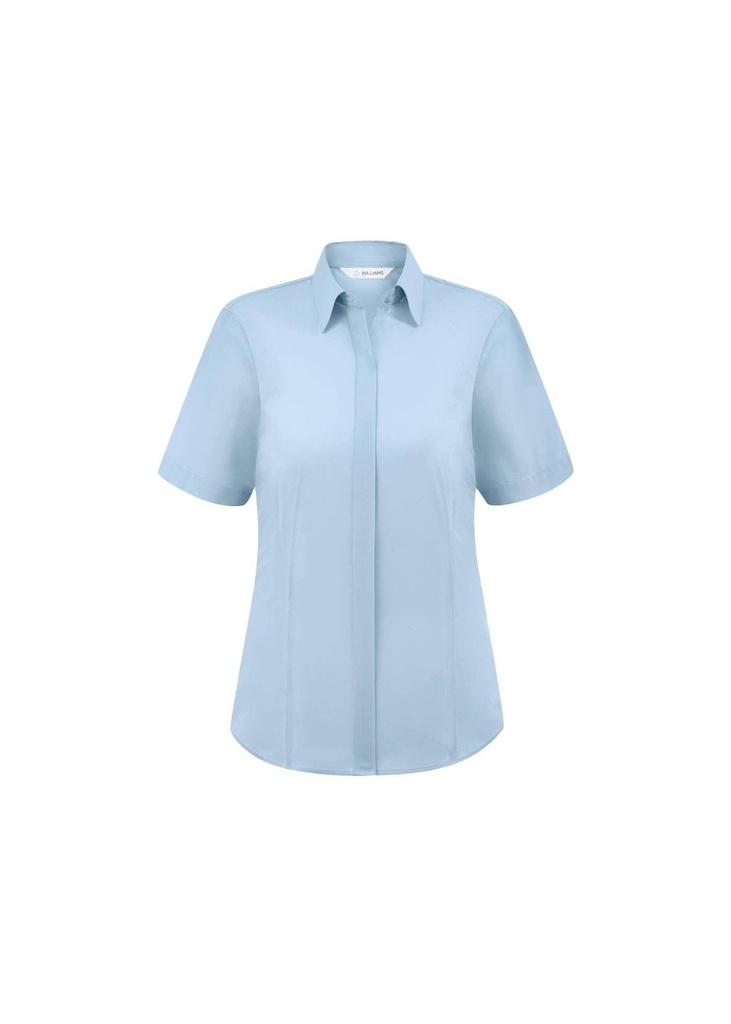 Disley Classic Fly Front Short Sleeve Blouse DS_BH903