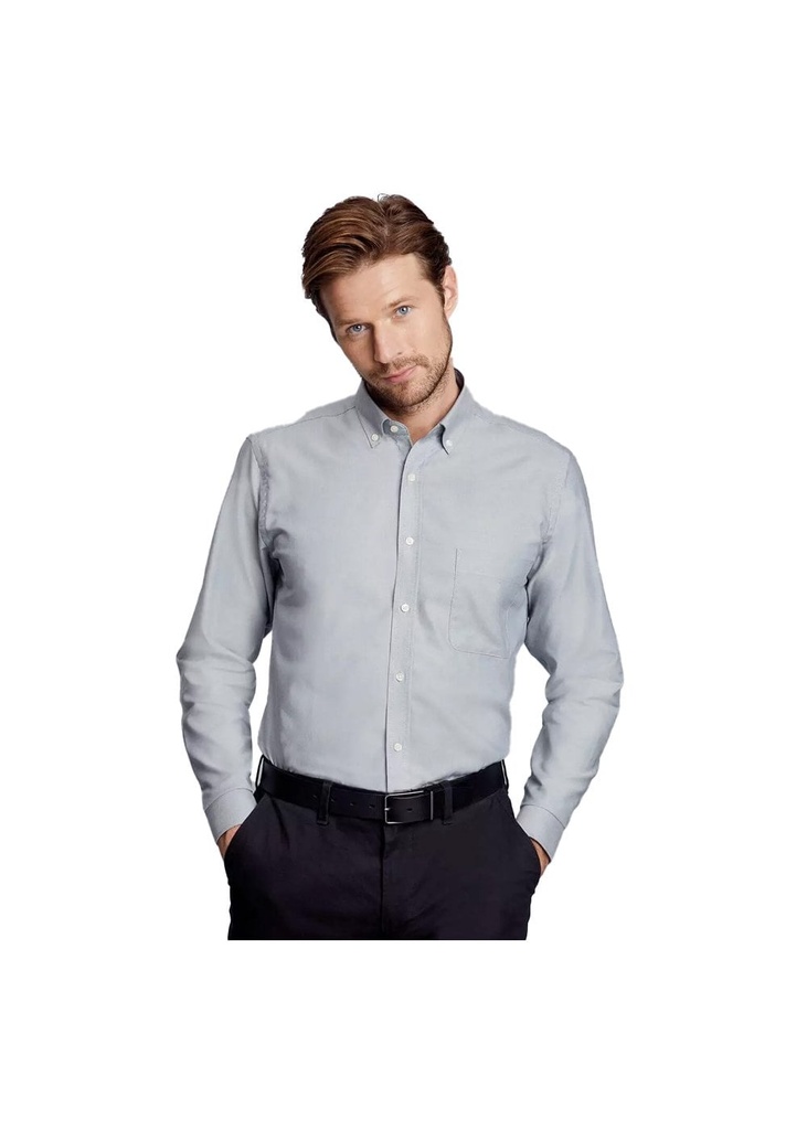 Disley Bray Slim Fit Oxford Long Sleeve Shirt DS_C945BSF