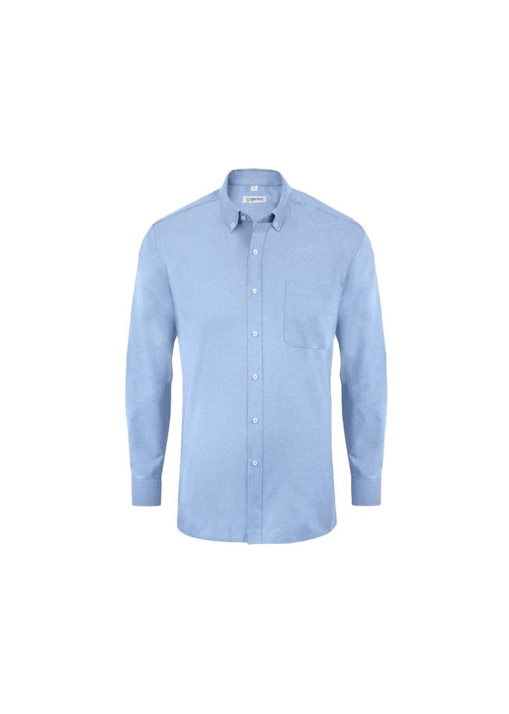 Disley Bruff Classic Oxford Long Sleeve Shirt DS_C946B