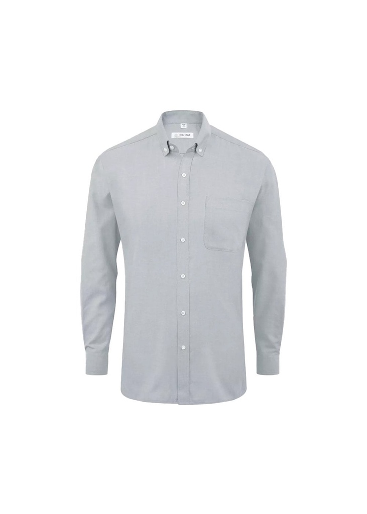 Disley Bruff Classic Oxford Long Sleeve Shirt DS_C955B