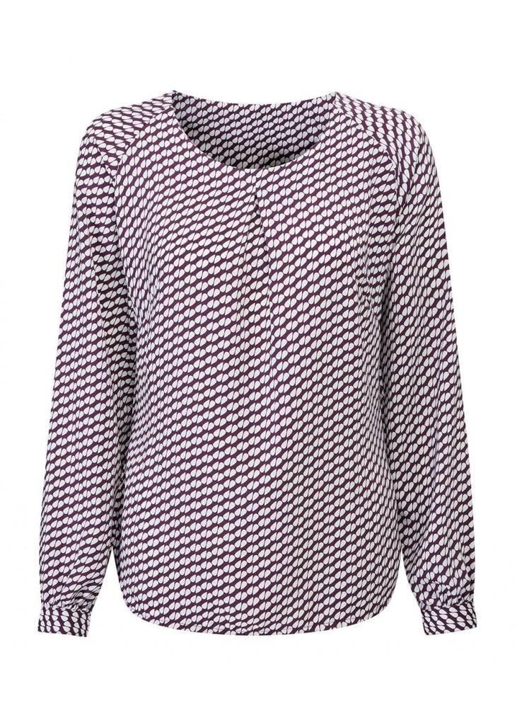 Disley Catriona Patterned Uniform Long Sleeve Blouse DS_CA501LS