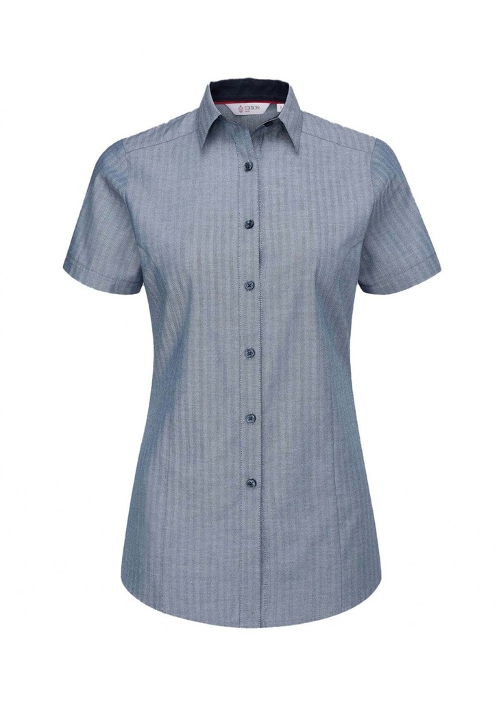 Disley Faith Herringbone Uniform Short Sleeve Blouse DS_FA50SS