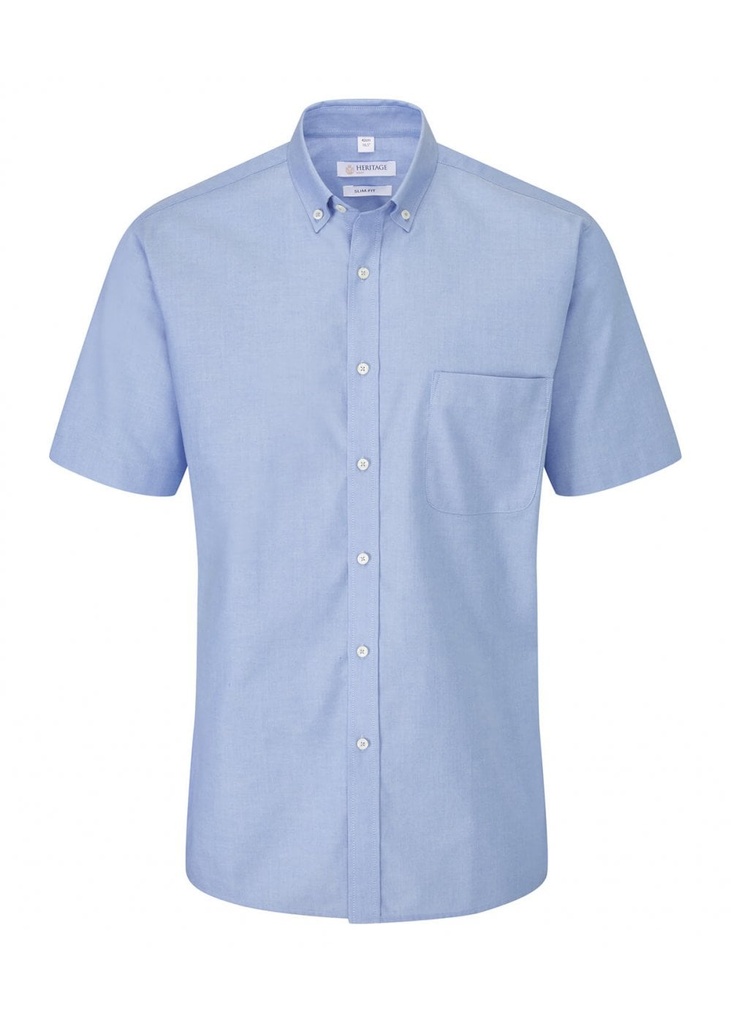 Disley Bray Slim Fit Oxford Short Sleeve Shirt DS_H945BSF