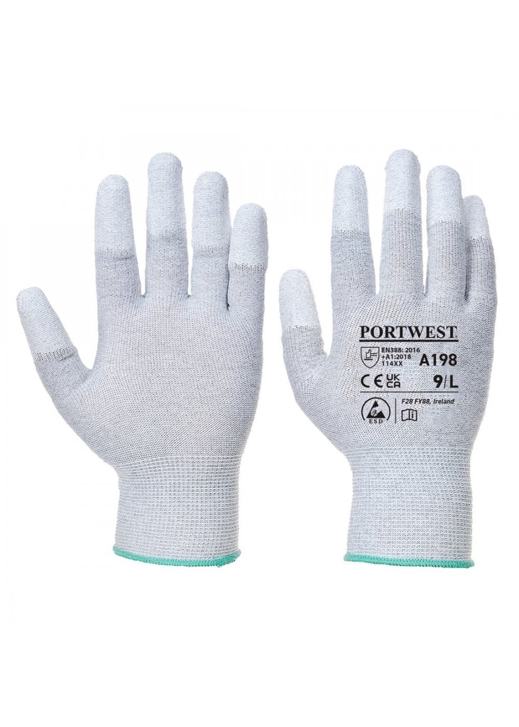 Portwest Antistatic PU Fingertip Glove A198