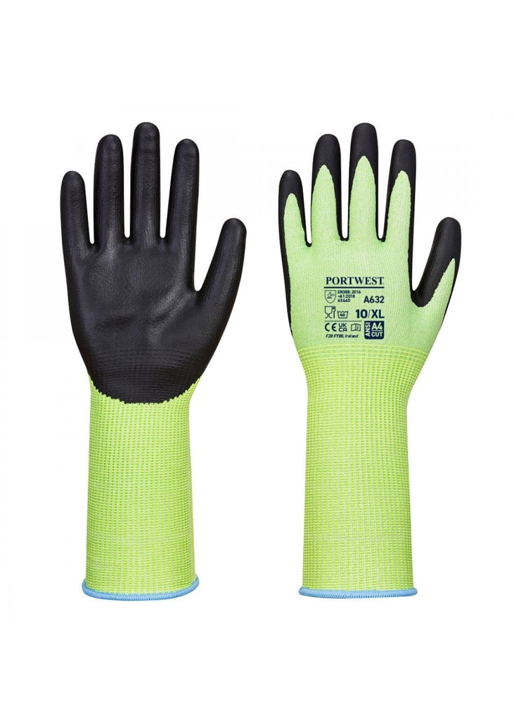 Portwest Green Cut Glove Long Cuff A632