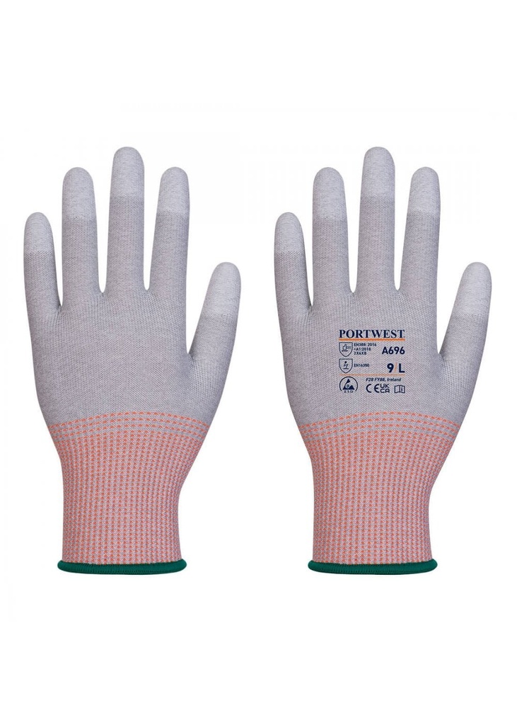 Portwest LR13 ESD PU Fingertip Cut Glove - 12 Pack A696