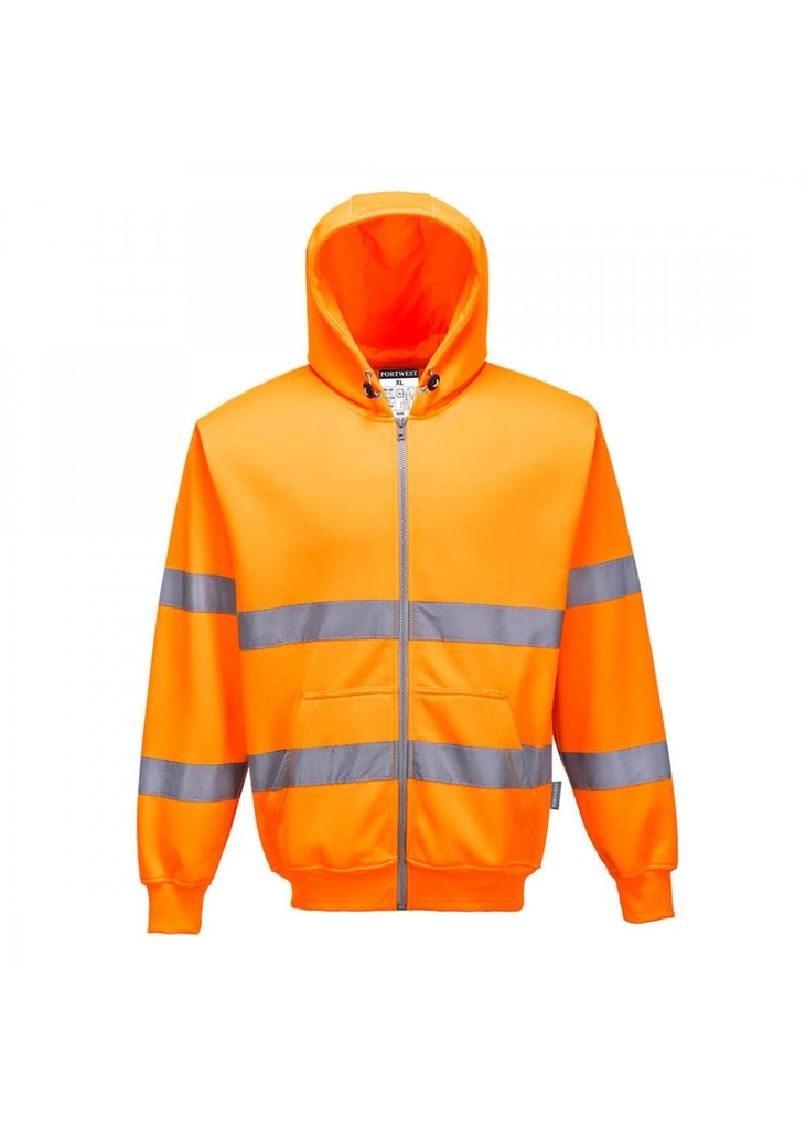 Portwest Hi-Vis Zip Front Hoodie B305