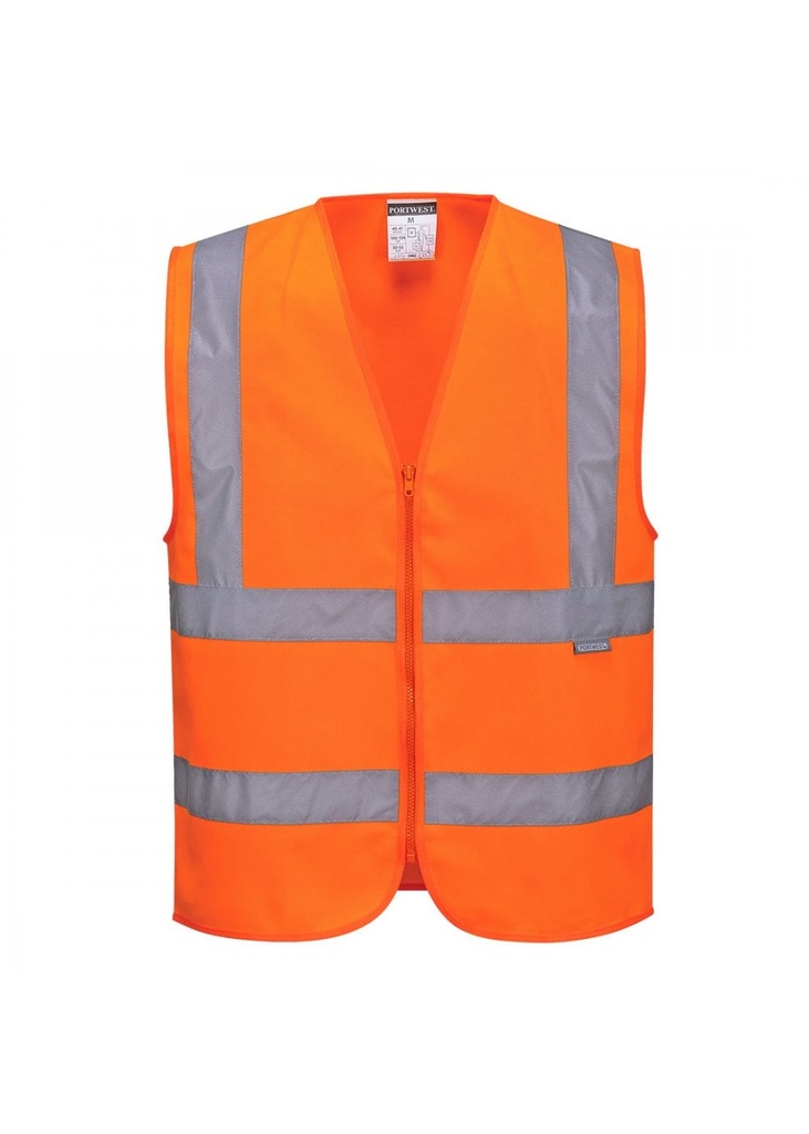 Portwest Hi-Vis Zipped Band & Brace Vest C375