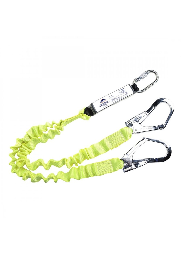 Portwest Double Lanyard Elasticated With Shock Absorber FP52