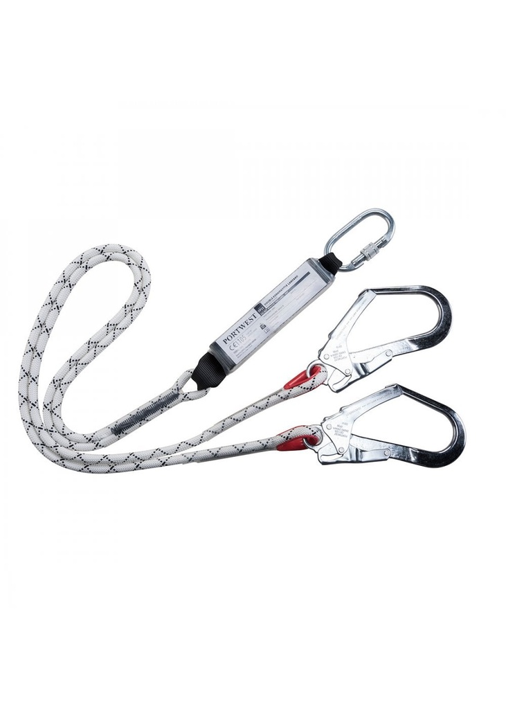Portwest Double Kernmantle Lanyard With Shock Absorber FP55