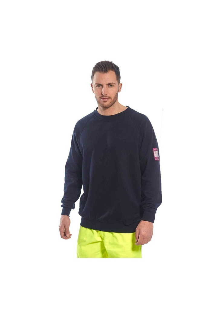 Portwest Flame Resistant Anti-Static Long Sleeve Sweatshirt FR12