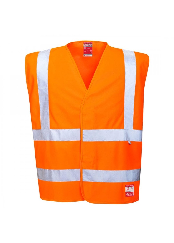 Portwest Hi-Vis Anti Static Vest - Flame Resistant FR71
