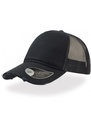 Atlantis Rapper Destroyed 5 Panel Weathered Trucker Cap