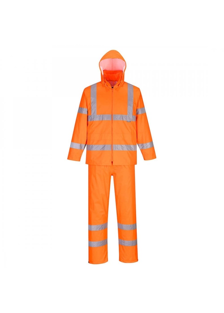 Portwest Hi-Vis Packaway Rainsuit H448