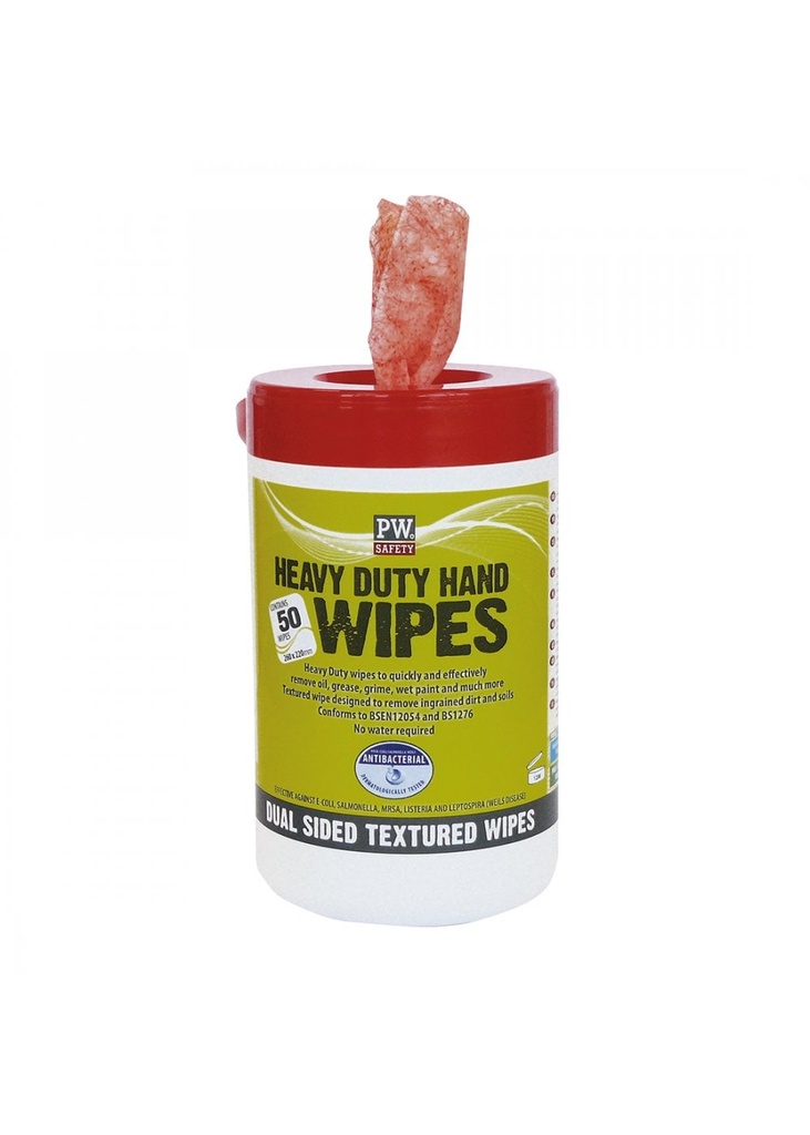 Portwest Heavy Duty Hand Wipes (50 Wipes) IW30