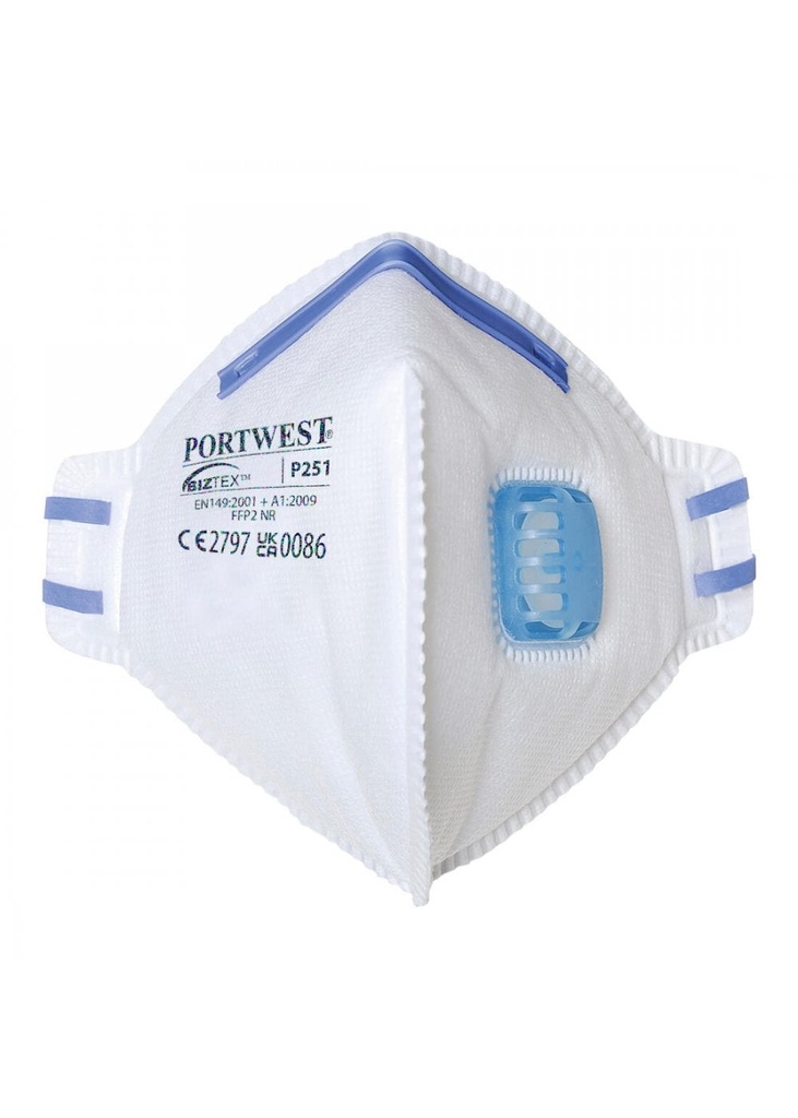 Portwest FFP2 Valved Fold Flat Respirator P251