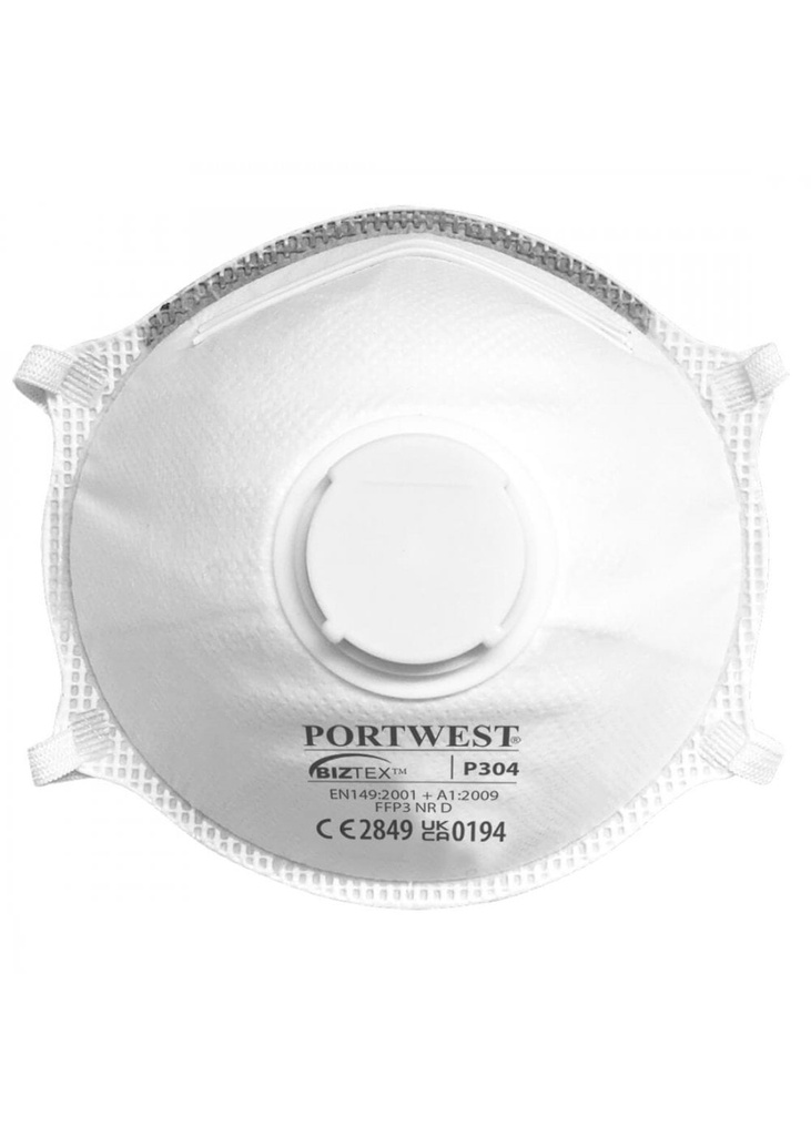 Portwest FFP3 Valved Dolomite Light Cup Respirator P304