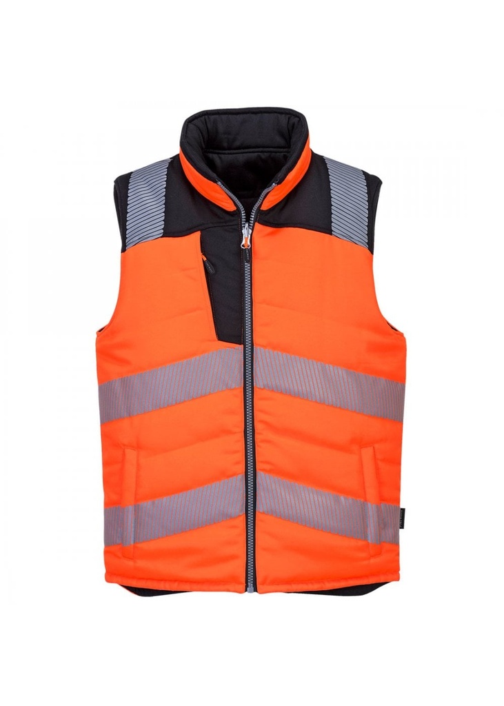 Portwest PW3 Hi-Vis Reversible Bodywarmer PW374